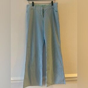 Ella moss blue pinstripe wide leg pants  Sz 8